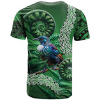 Tui Bird Koru Silver Fern Aotearoa T Shirt