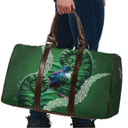 Tui Bird Koru Silver Fern Aotearoa Travel Bag