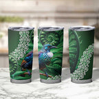 Tui Bird Koru Silver Fern Aotearoa Tumbler Cup