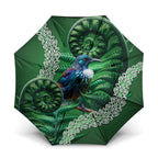 Tui Bird Koru Silver Fern Aotearoa Umbrella