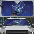 Tui Bird Matariki Galaxy Auto Sun Shade Koru Silver Fern Aotearoa