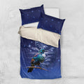 Tui Bird Matariki Galaxy Bedding Set Koru Silver Fern Aotearoa