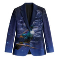 Tui Bird Matariki Galaxy Blazer Koru Silver Fern Aotearoa
