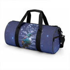 Tui Bird Matariki Galaxy Duffle Bag Koru Silver Fern Aotearoa