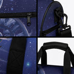 Tui Bird Matariki Galaxy Duffle Bag Koru Silver Fern Aotearoa