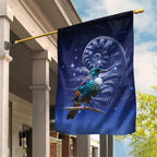Tui Bird Matariki Galaxy Garden Flag Koru Silver Fern Aotearoa