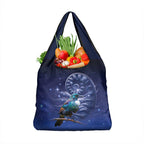 Tui Bird Matariki Galaxy Grocery Bag Koru Silver Fern Aotearoa