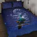 Tui Bird Matariki Galaxy Quilt Bed Set Koru Silver Fern Aotearoa