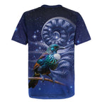 Tui Bird Matariki Galaxy Rugby Jersey Koru Silver Fern Aotearoa