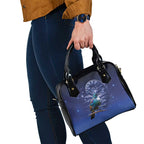 Tui Bird Matariki Galaxy Shoulder Handbag Koru Silver Fern Aotearoa
