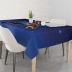 Tui Bird Matariki Galaxy Tablecloth Koru Silver Fern Aotearoa