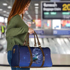 Tui Bird Matariki Galaxy Travel Bag Koru Silver Fern Aotearoa