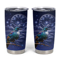 Tui Bird Matariki Galaxy Tumbler Cup Koru Silver Fern Aotearoa