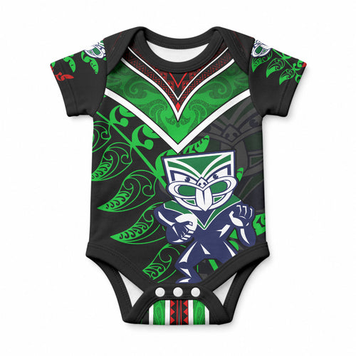 New Zealand Maori Rugby Silver Fern Baby Onesie The Maori Warriors