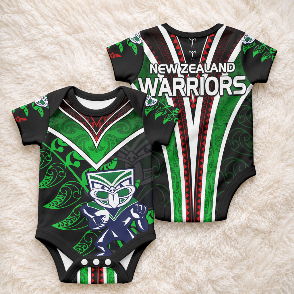 New Zealand Maori Rugby Silver Fern Baby Onesie The Maori Warriors