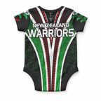 New Zealand Maori Rugby Silver Fern Baby Onesie The Maori Warriors