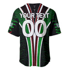 Personalised New Zealand Rugby Silver Fern Baseball Jersey The Maori Warriors LT9
