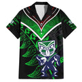Personalised New Zealand Rugby Silver Fern Hawaiian Shirt The Maori Warriors LT9