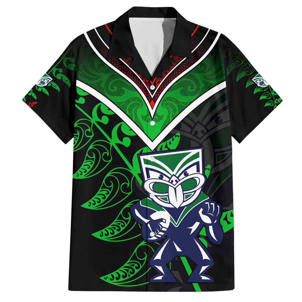 Personalised New Zealand Rugby Silver Fern Hawaiian Shirt The Maori Warriors LT9