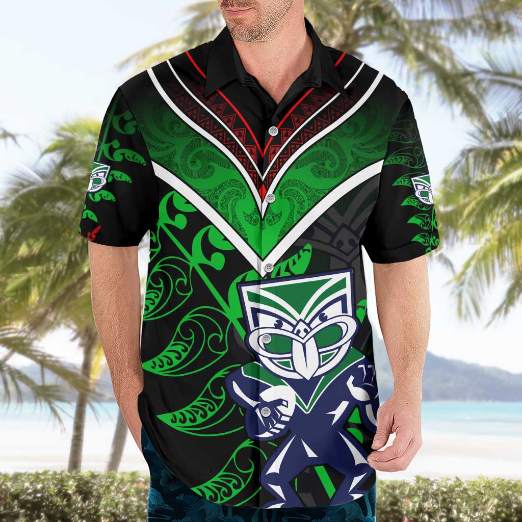 Personalised New Zealand Rugby Silver Fern Hawaiian Shirt The Maori Warriors LT9