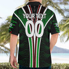 Personalised New Zealand Rugby Silver Fern Hawaiian Shirt The Maori Warriors LT9