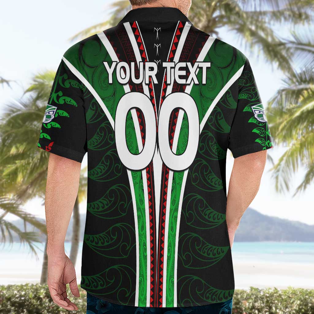 Personalised New Zealand Rugby Silver Fern Hawaiian Shirt The Maori Warriors LT9
