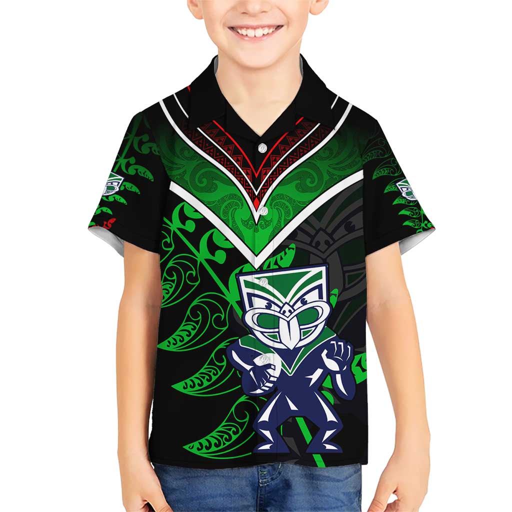 Personalised New Zealand Rugby Silver Fern Hawaiian Shirt The Maori Warriors LT9