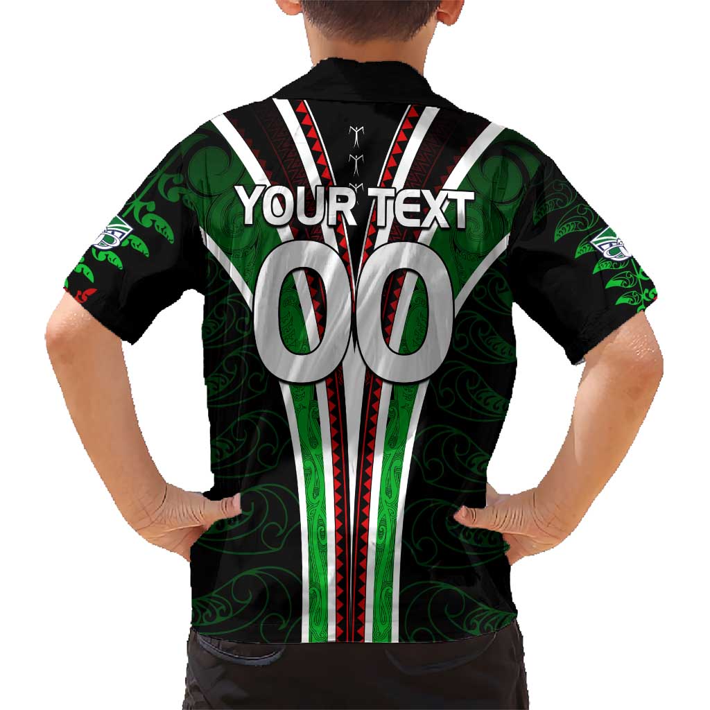 Personalised New Zealand Rugby Silver Fern Hawaiian Shirt The Maori Warriors LT9