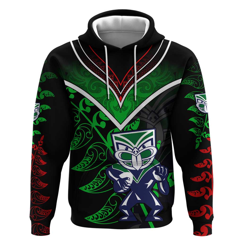 Personalised New Zealand Rugby Silver Fern Hoodie The Maori Warriors LT9