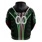 Personalised New Zealand Rugby Silver Fern Hoodie The Maori Warriors LT9