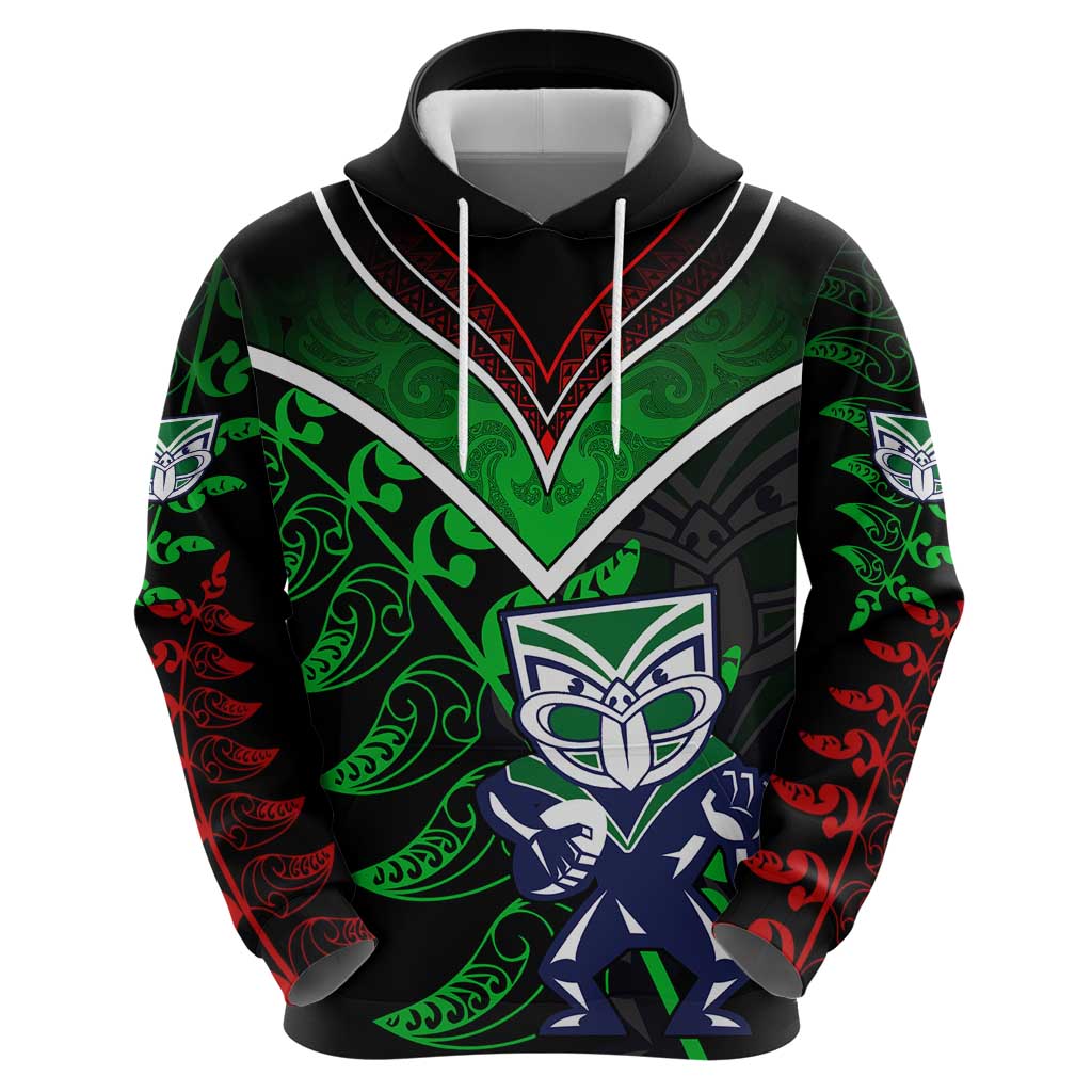 Personalised New Zealand Rugby Silver Fern Hoodie The Maori Warriors LT9