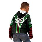 Personalised New Zealand Rugby Silver Fern Kid Hoodie The Maori Warriors LT9