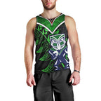 Personalised New Zealand Rugby Silver Fern Men Tank Top The Maori Warriors LT9