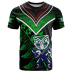 Personalised New Zealand Rugby Silver Fern T Shirt The Maori Warriors LT9