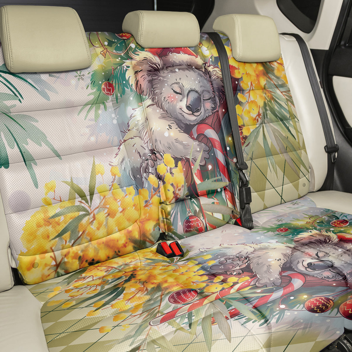 Have A Koala-ty Christmas in July Back Car Seat Cover