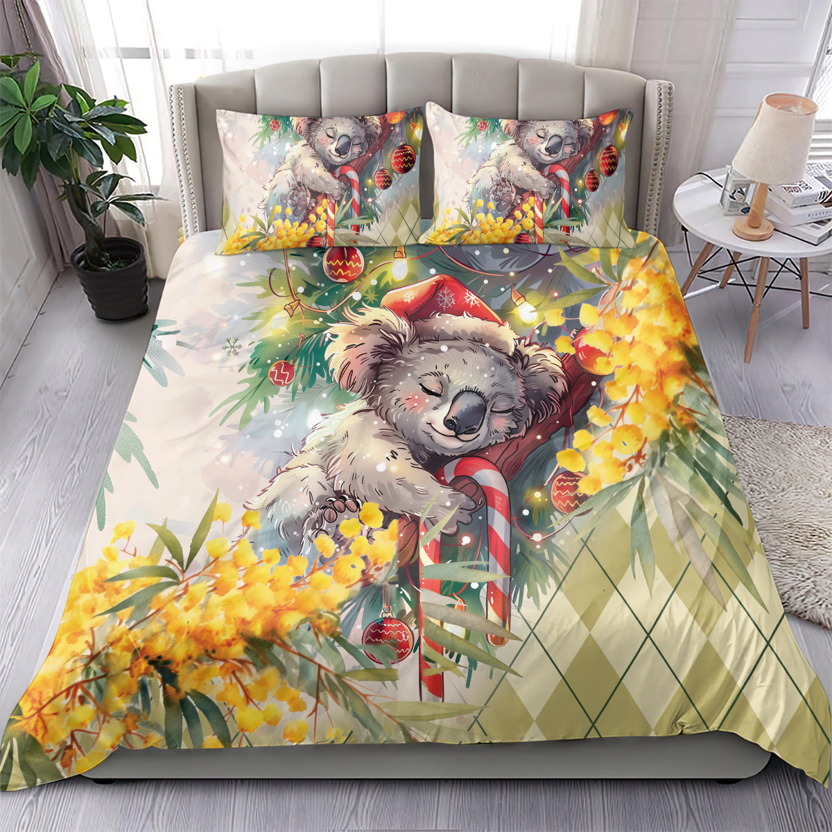 Have A Koala-ty Christmas in July Bedding Set