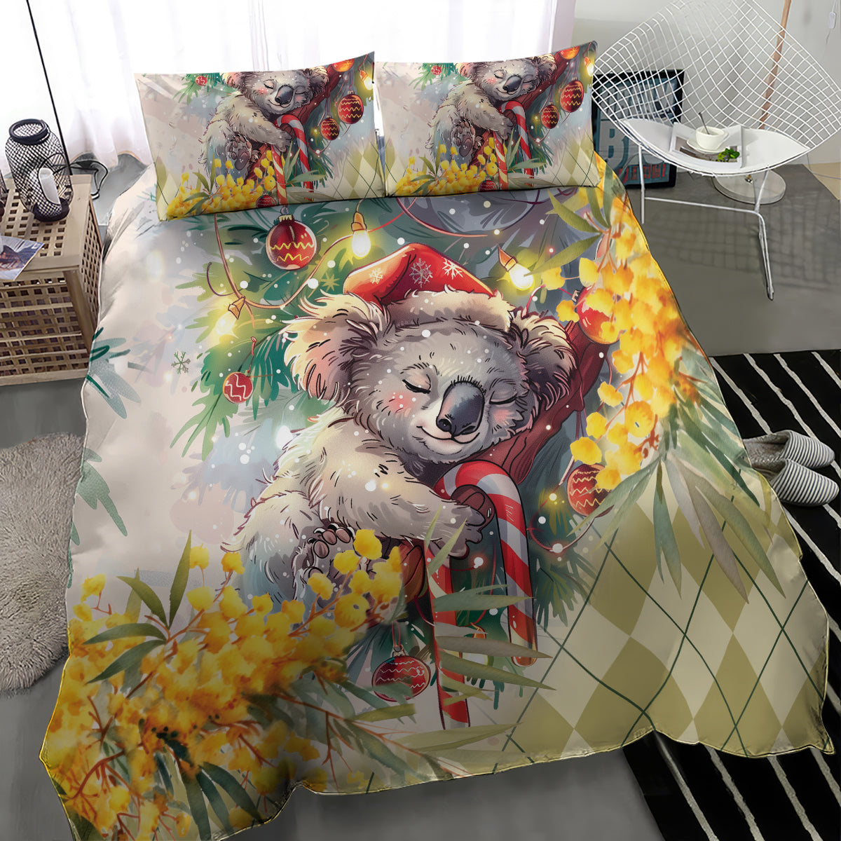 Have A Koala-ty Christmas in July Bedding Set