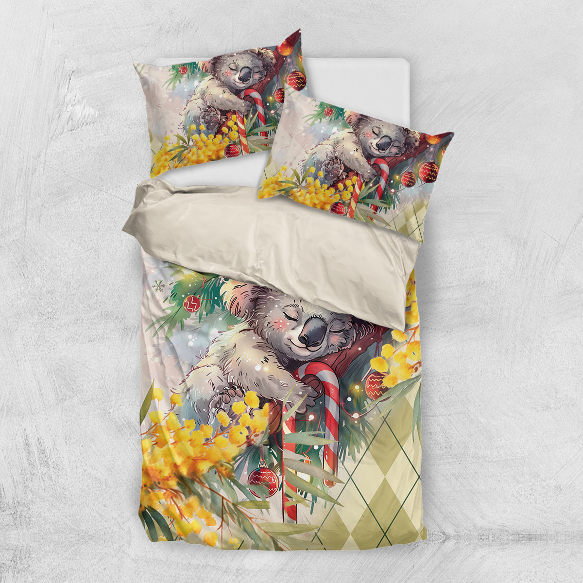Have A Koala-ty Christmas in July Bedding Set
