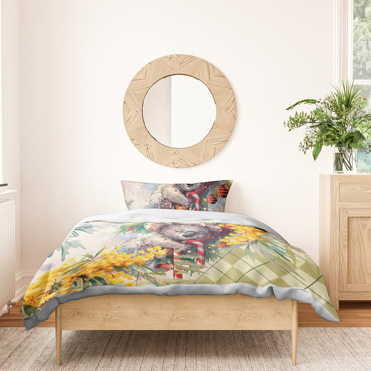 Have A Koala-ty Christmas in July Bedding Set
