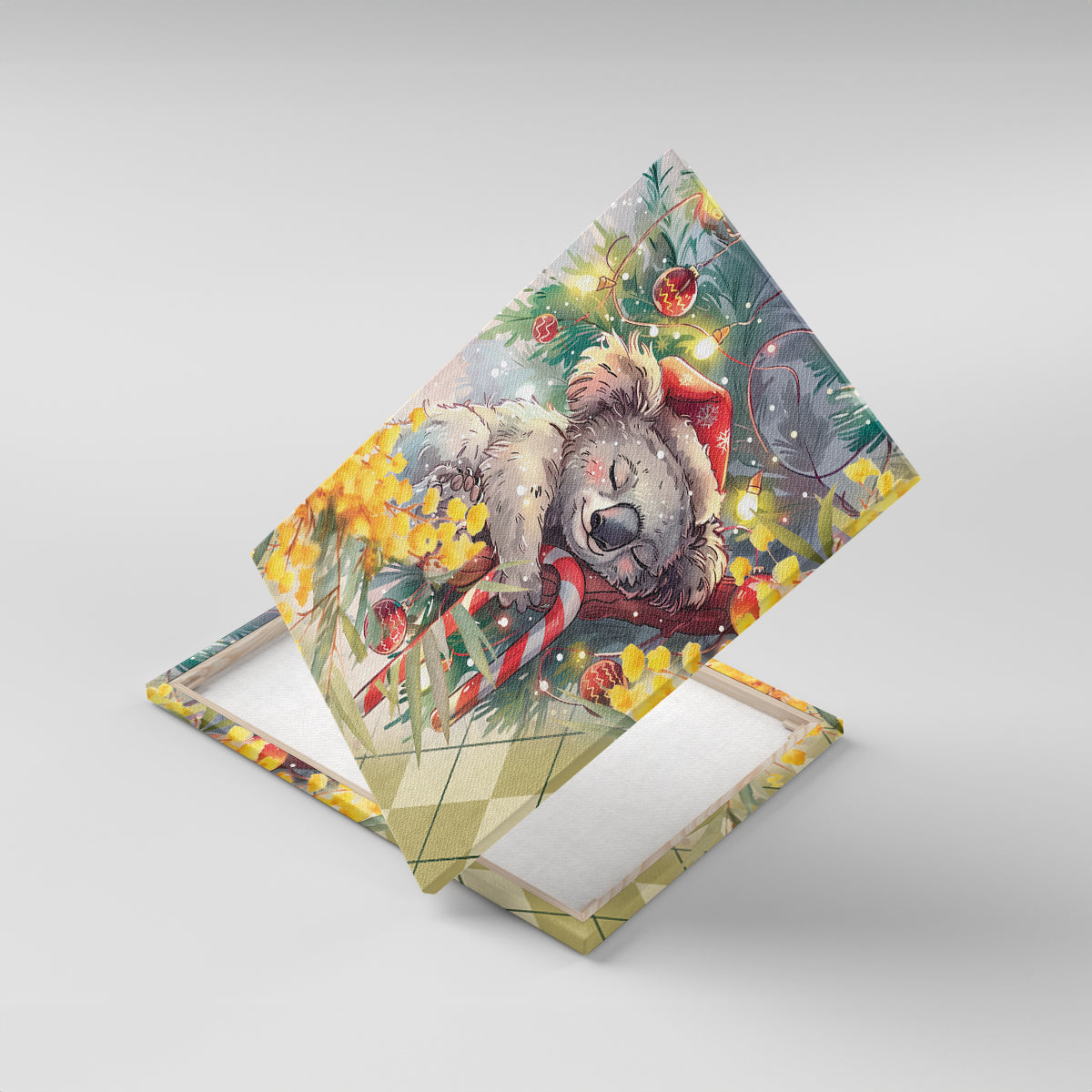 Have A Koala-ty Christmas in July Canvas Wall Art