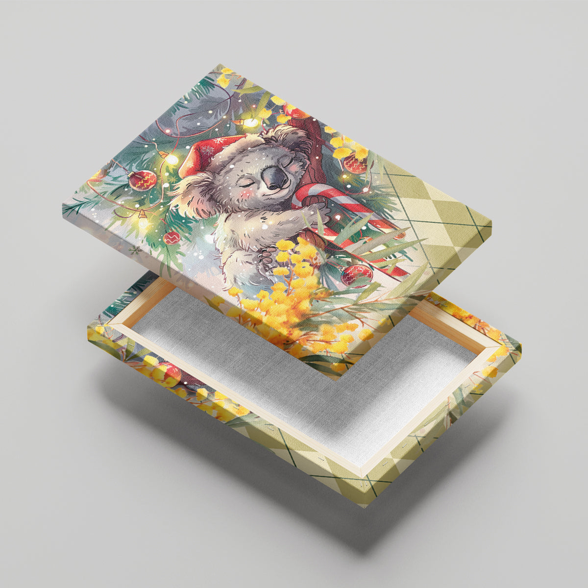 Have A Koala-ty Christmas in July Canvas Wall Art