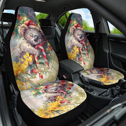 Have A Koala-ty Christmas in July Car Seat Cover