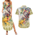 Have A Koala-ty Christmas in July Couples Matching Summer Maxi Dress and Hawaiian Shirt