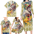 Have A Koala-ty Christmas in July Family Matching Long Sleeve Bodycon Dress and Hawaiian Shirt