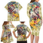 Have A Koala-ty Christmas in July Family Matching Long Sleeve Bodycon Dress and Hawaiian Shirt