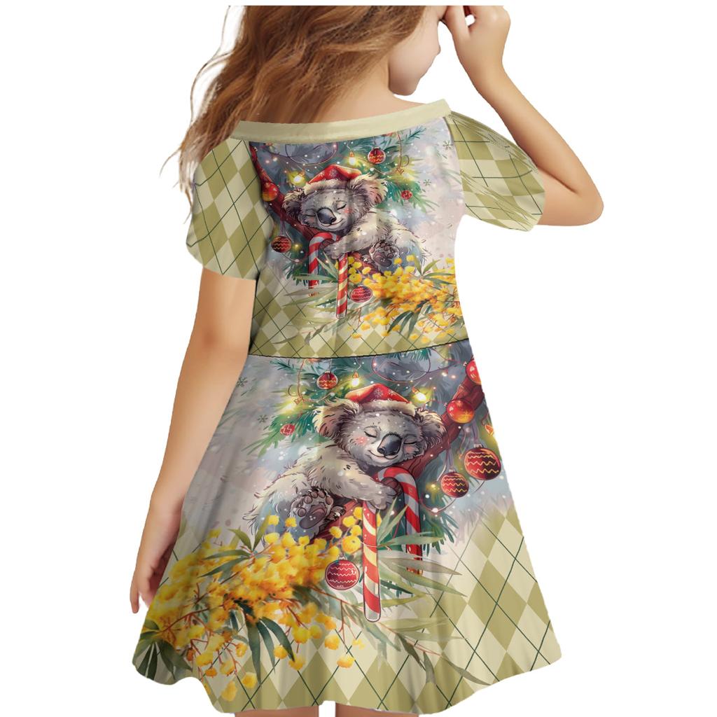 Have A Koala-ty Christmas in July Family Matching Mermaid Dress and Hawaiian Shirt