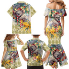 Have A Koala-ty Christmas in July Family Matching Mermaid Dress and Hawaiian Shirt