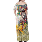 Have A Koala-ty Christmas in July Family Matching Off Shoulder Maxi Dress and Hawaiian Shirt