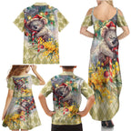 Have A Koala-ty Christmas in July Family Matching Summer Maxi Dress and Hawaiian Shirt