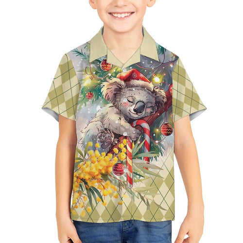 Have A Koala-ty Christmas in July Family Matching Summer Maxi Dress and Hawaiian Shirt